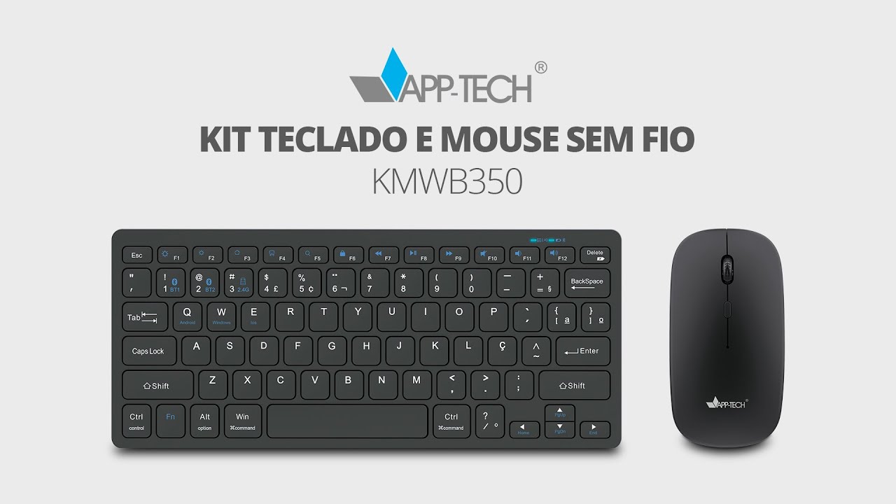 Desempenho Sem Limites: Conhe&ccedil;a o Kit Teclado e Mouse sem Fio APP-TECH KMWB350!