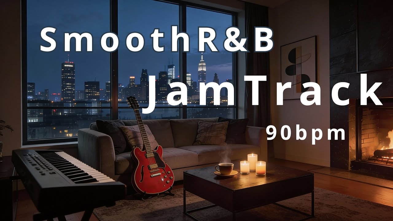 Smooth R&B - Chillout Backing Track for Guitar 90bpm - C