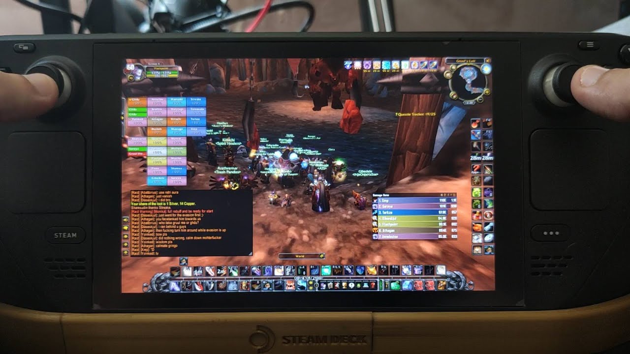 WoW TBC Classic - Raiding on the Steam Deck - Handheld Gameplay