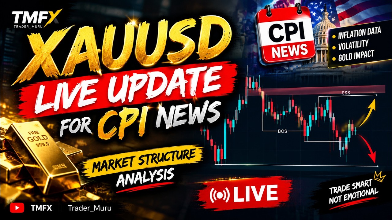 🔥 ПРЯМОЙ ЭФИР XAUUSD | НОВОСТИ CPI | Анализ структуры рынка