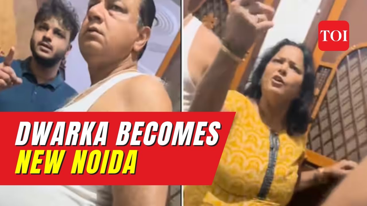 Drunk Man Brutally Attacks Security Guard over Parking; Video Unfolds Dwarka's Horrifying Incident