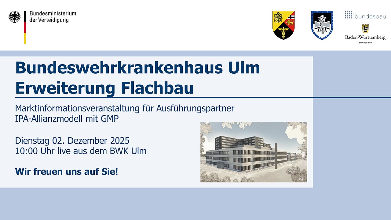 Bundeswehrkrankenhaus Ulm - Erweiterung Flachbau (BA1 - Flachbau Südost)