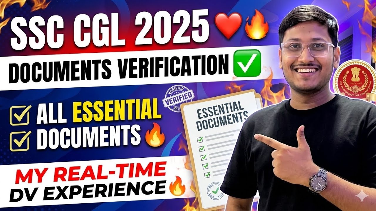 SSC CGL 2025 | Document Verification Detailed Video | My Real Experience