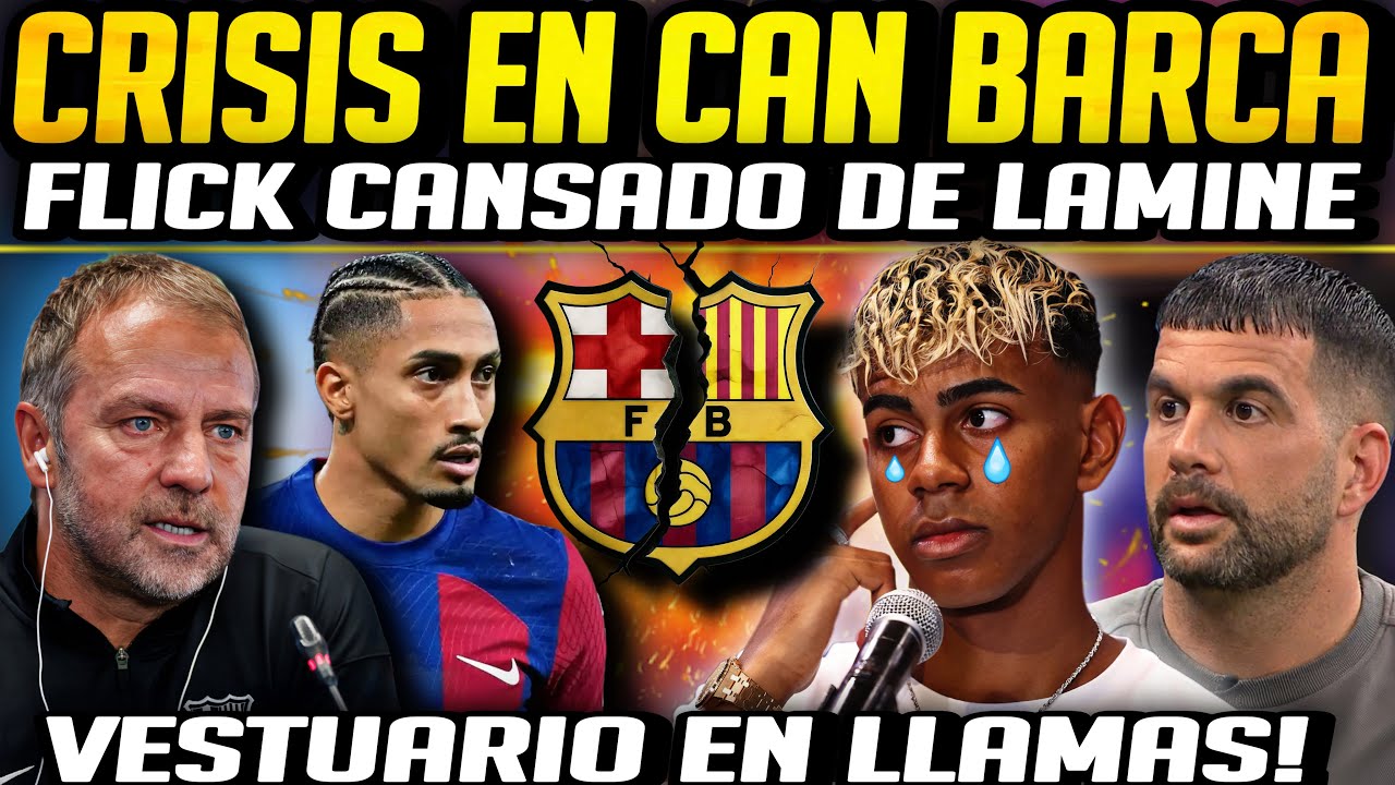 ¡DIVISIÓN TOTAL EN EL BARÇA! Laporta APUESTA por Lamine, FLICK por RAPHINHA