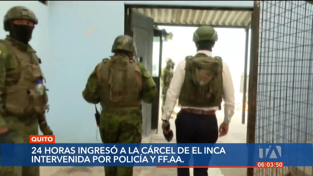 Las FF.AA. realizan una limpieza total y suspenden privilegios a reos de la cárcel de El Inca