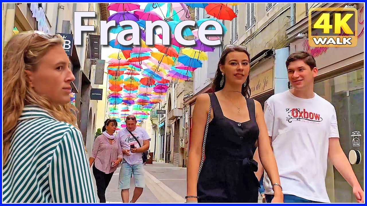 【4K】WALK Carcassonne FRANCE Travel vlog