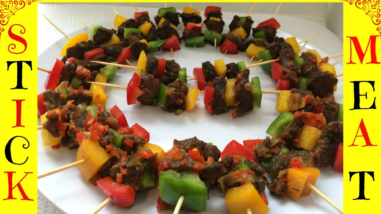 How to Make Stick Meat | Nigerian Stick Meat | Small chops