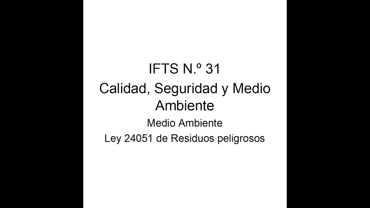 IFTS 31- Medio Ambiente