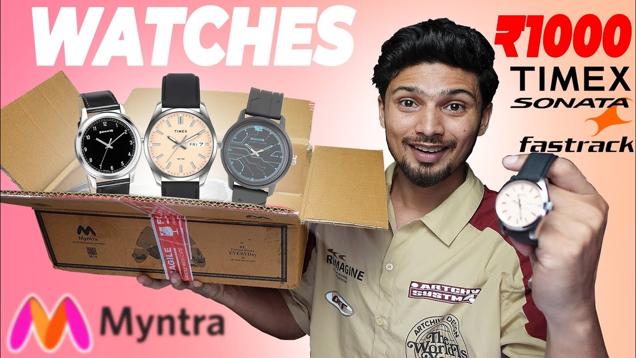 Top 5 Best Watches Under ₹1000 | Myntra Sale 2025 | Timex, Sonata, Fastrack, Budget-Friendly Picks