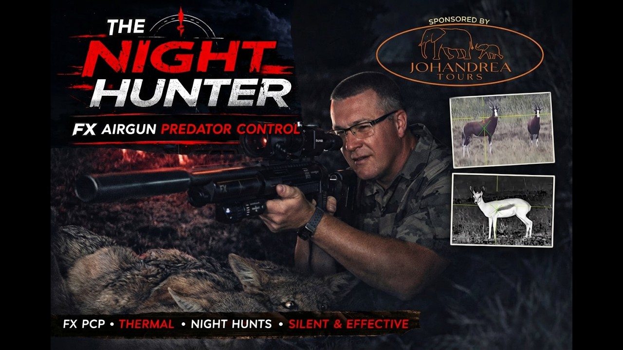 EXTREME 288m Shot! Fx Airgun Hunting Jackals at Night | Thermal & Night Vision Scopes