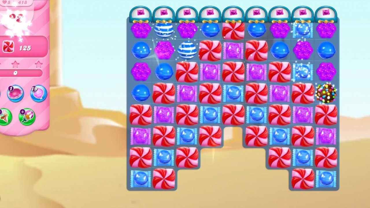 Candy Crush Saga Gameplay Blue and Purple Combo | Level 421 - 425 | Candy Game | RASEEN'S GAMES