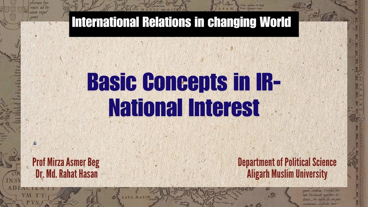 Basic Concepts in IR- National Power