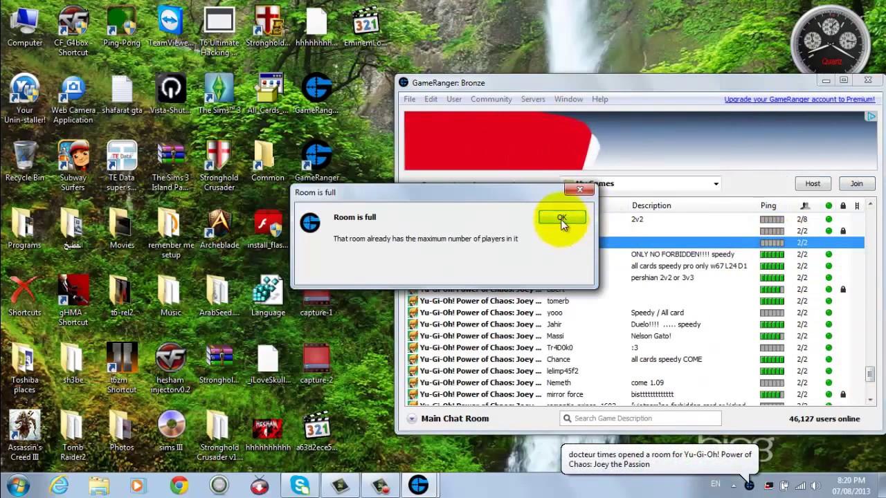 fix waiting for host problem in gameranger  windows 7 only