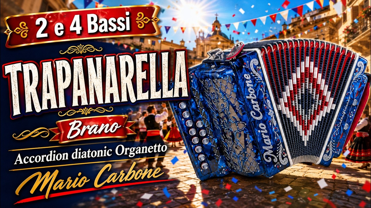 2 e 4 Bassi - TRAPANARELLA - Brano -  Accordion diatonic Organetto