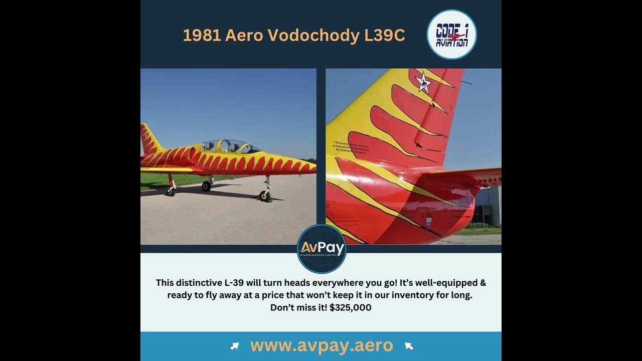 1981 Aero Vodochody L39C For Sale by Code 1 Aviation