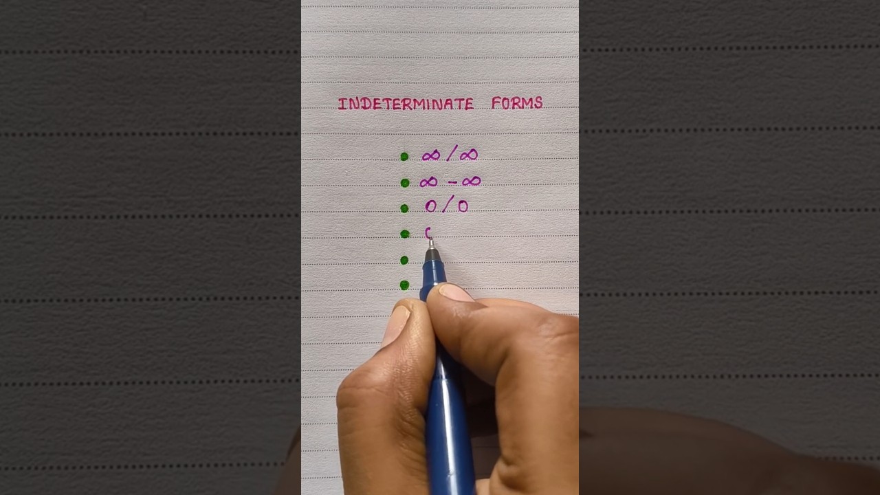 Indeterminate Forms | Basics of Maths | Graze Education