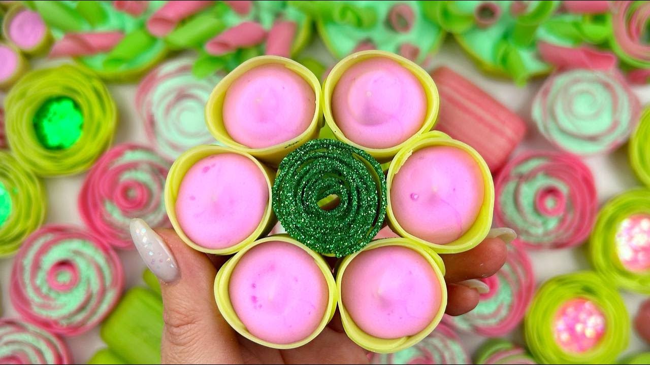 Compilation set★ASMR SOAP★Crushing soap★Cutting soap cubes★FOAM&GLITTER&STARCH★