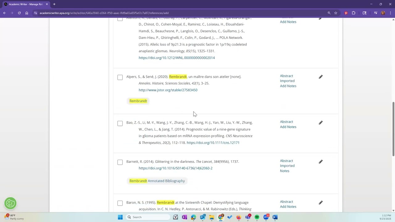 Начало написания работы в Academic Writer
