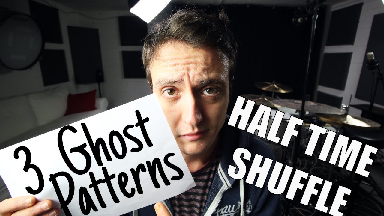 3 Ghost Note Patterns for the Half Time Shuffle - Daily Drum Lesson