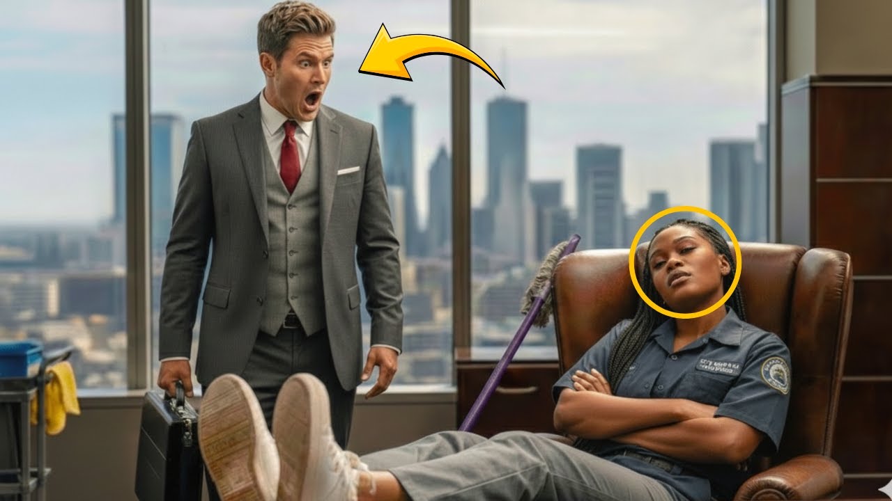 Billionaire with OCD Caught Black African Cleaner Sleeping ob His Chair..Then He Took Her Freedom