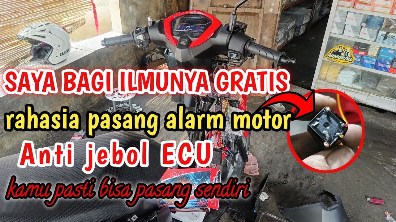rahasia pasang alarm motor di Honda Vario 2025 , anti ECU jebol
