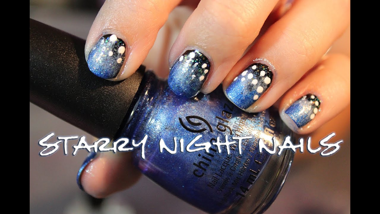 Starry Night Nails