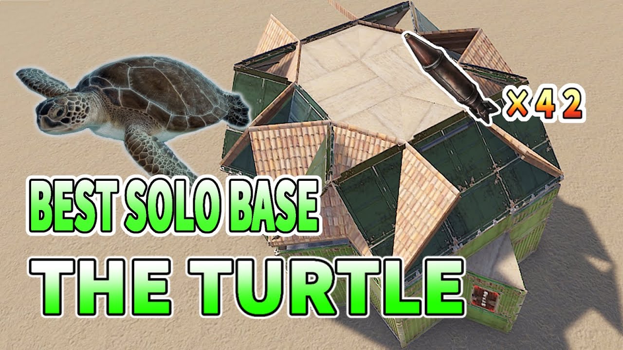 The Turtle - BEST SOLO DUO BASE / 5 Bunker - RUST 2023 Base Design
