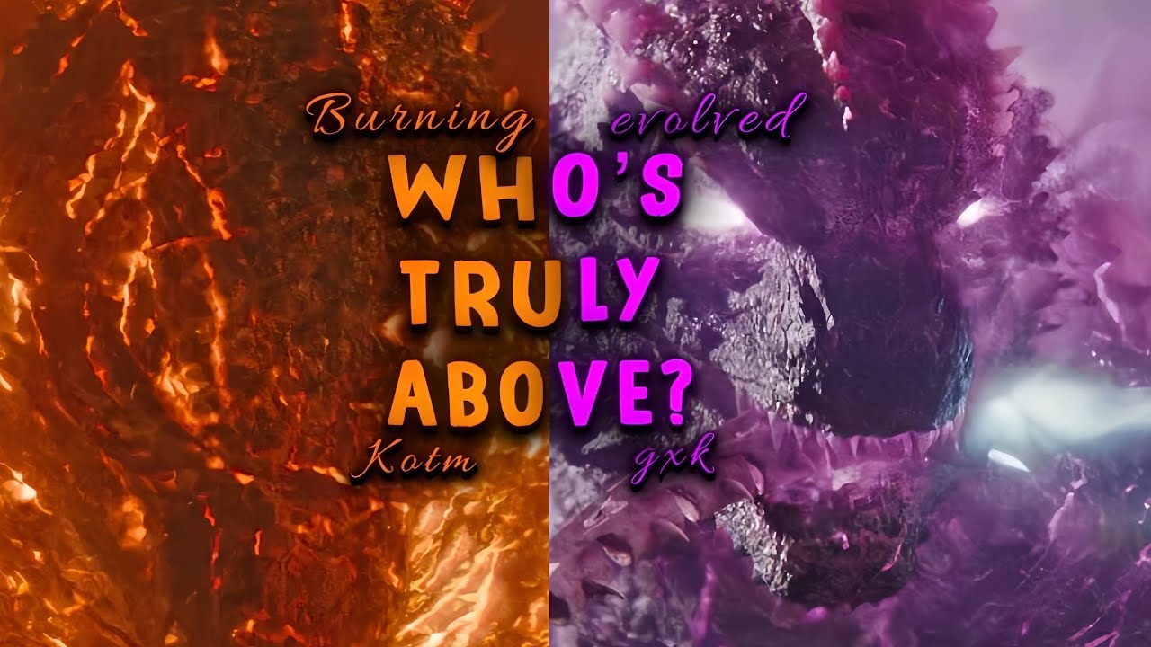 Evolved Godzilla vs Burning Godzilla | Godzilla X Kong vs King of the Monsters