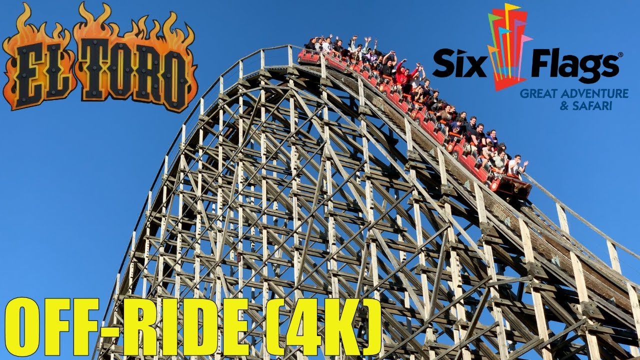 El Toro Off-Ride 4K Footage (2019) - Six Flags Great Adventure - Non Copyright