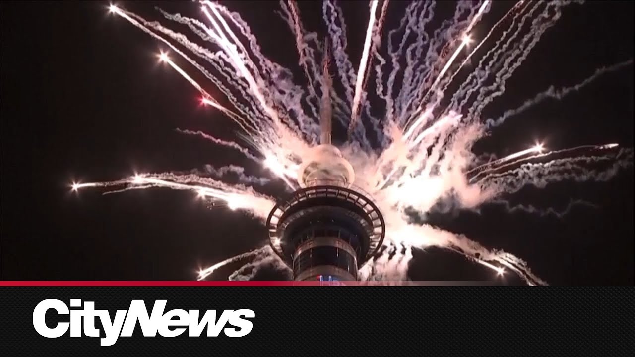 MOMENT: New Zealanders welcome 2026 with fireworks in Auckland
