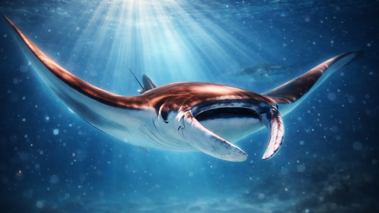 432Hz Healing Frequency Music | Peaceful Manta Ray Ocean Ambience | Deep Sleep & Meditation