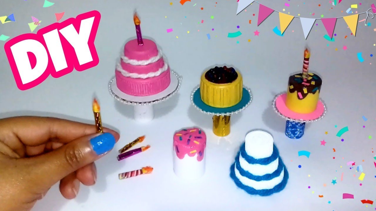 como hacer Mini Pasteles para Muñecas | how to make Mini Cakes for Dolls