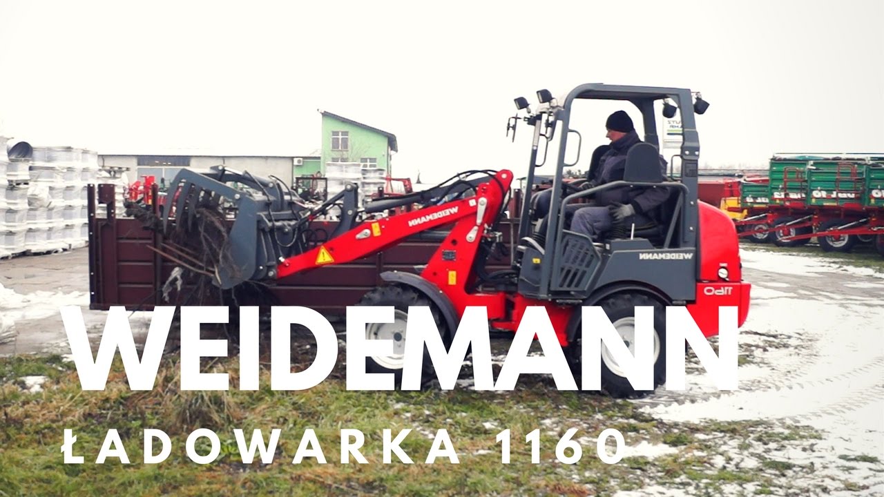 Przejazd ładowarką Weidemann Hoftrac 1160