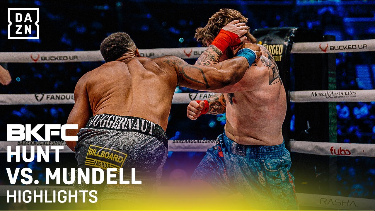 Lorenzo Hunt vs. David Mundell Fight Highlights | Thunderous Round 4 KO | BKFC Knucklemania