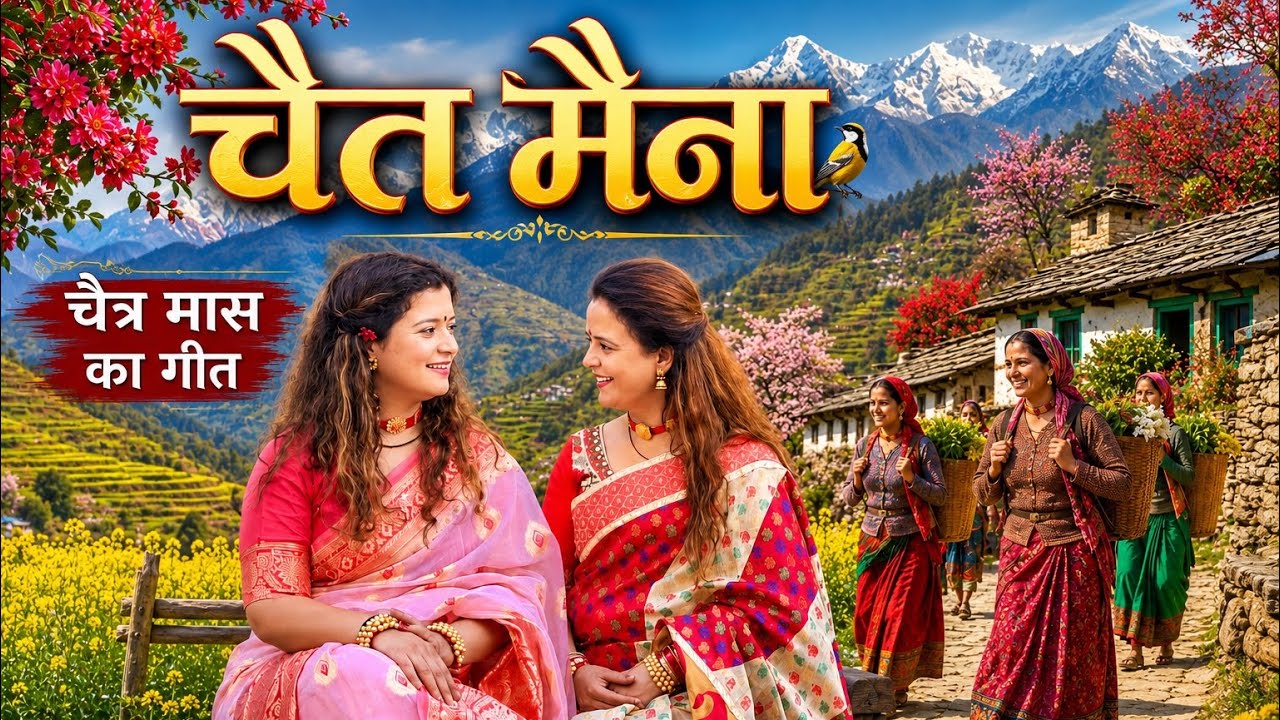 चैत मैना | CHAIT MAINA  | KUMAONI BHITOULI SONG | UPRETI SISTERS