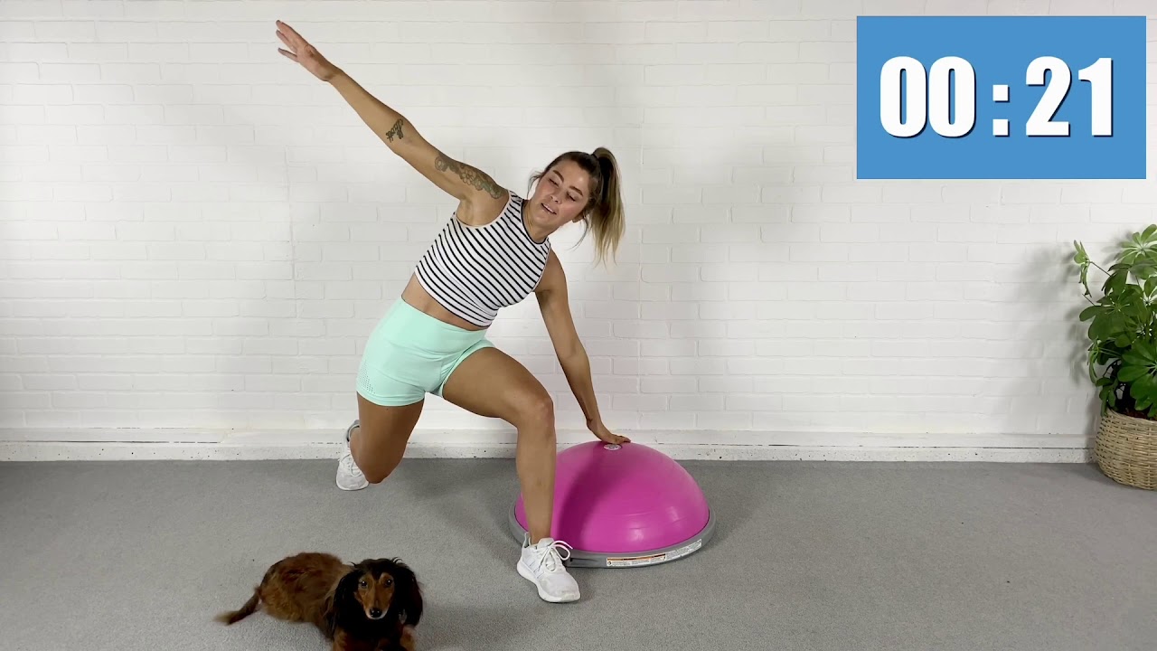 Killer At-Home BOSU® Core Workout! | Trainer Kaitlin Balance Trainer Workout
