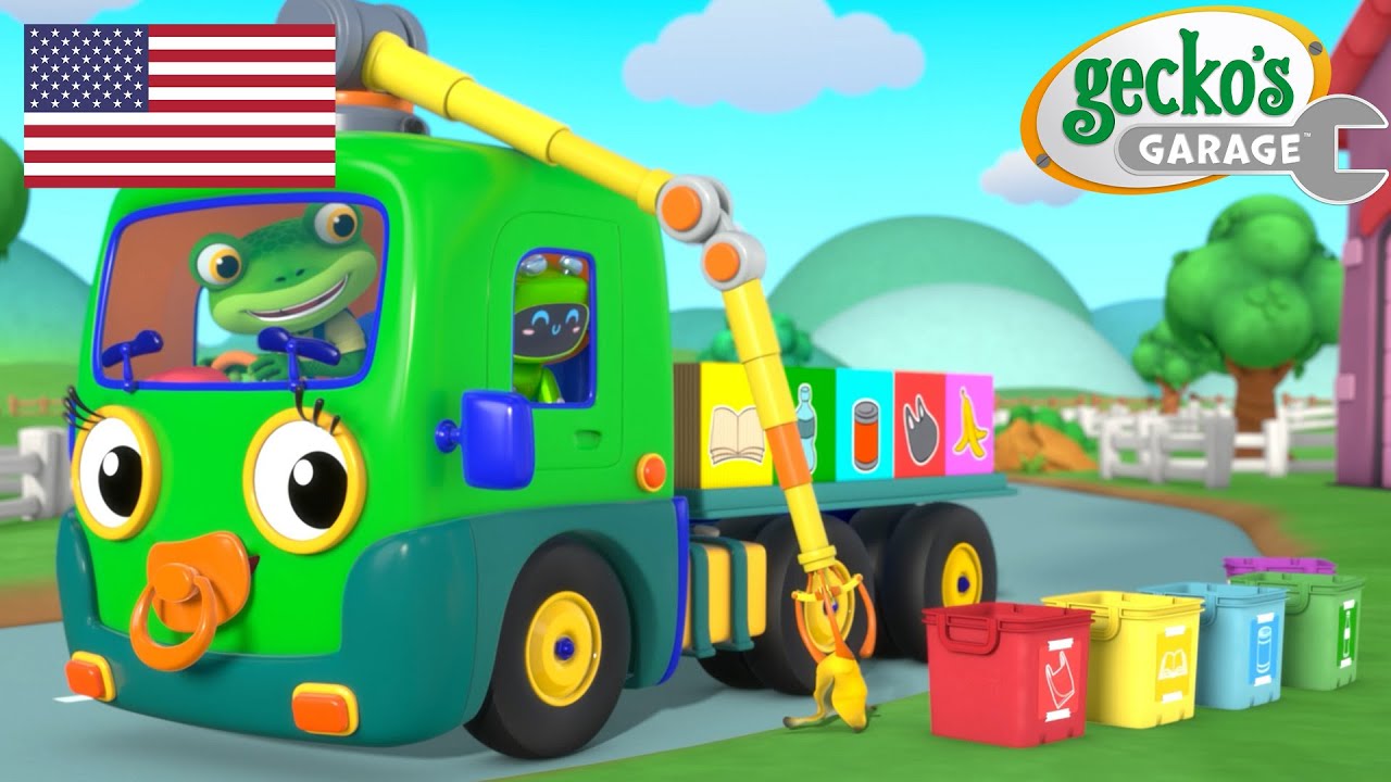 Baby Truck Goes Green! | Gecko's Garage | Truck Cartoons for Kids