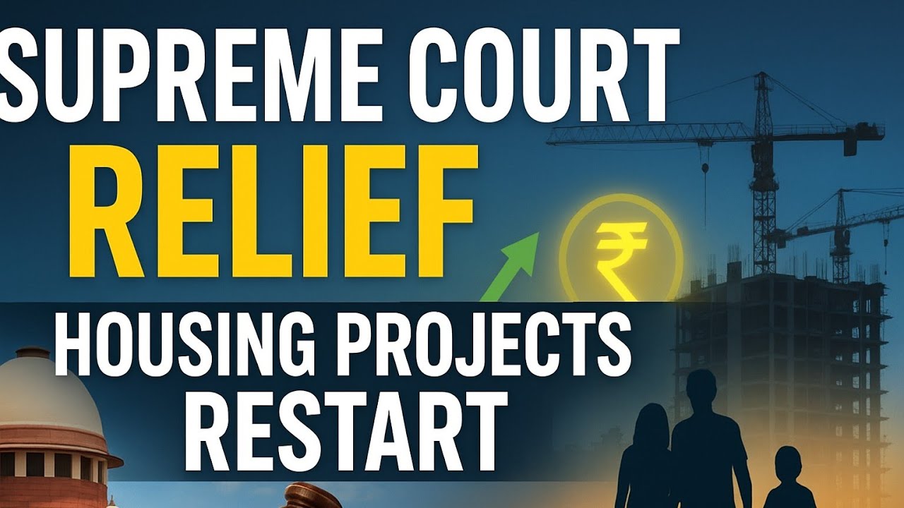 Supreme Court Boosts Homebuyers | Stalled Housing Projects to Restart | Real Estate India 2025