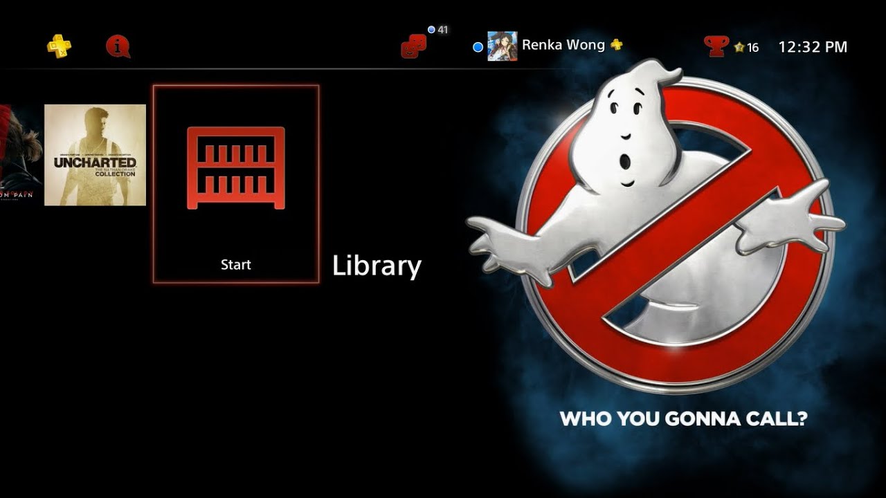Ghost Buster Dynamic Theme PS4