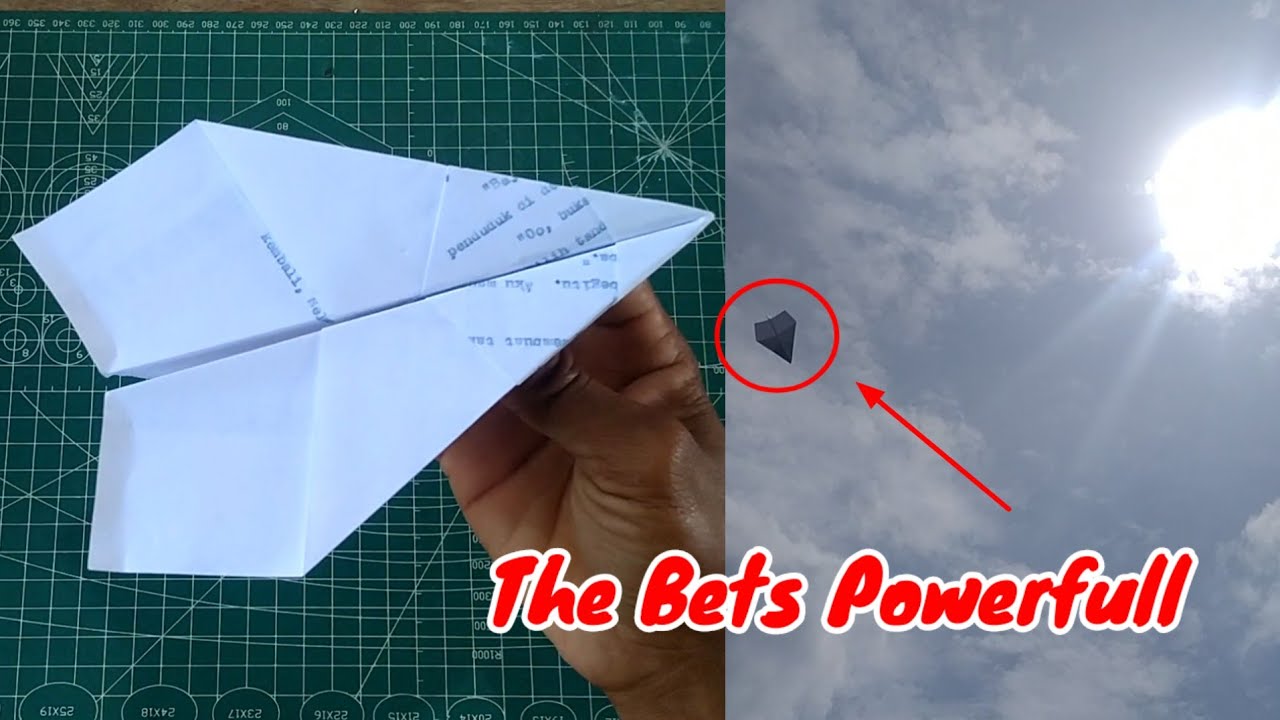 Cara membuat Pesawat Kertas terbang jauh | Pesawat Kertas Viral! Cara Membuat Terbang Jauh & Lama