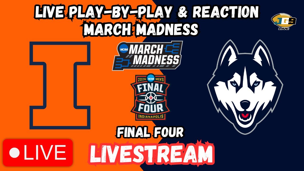 Illinois vs. UConn | TBS | College Basketball | MARCH MADNESS LIVESTREAM | Final Four | LIVE