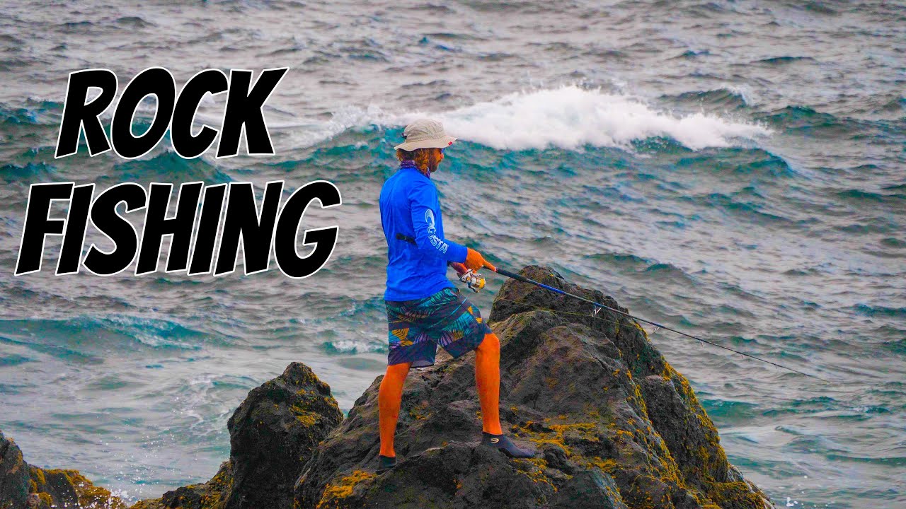DANGEROUS ROCK FISHING with ROUGH WATER & HARSH TERRAIN