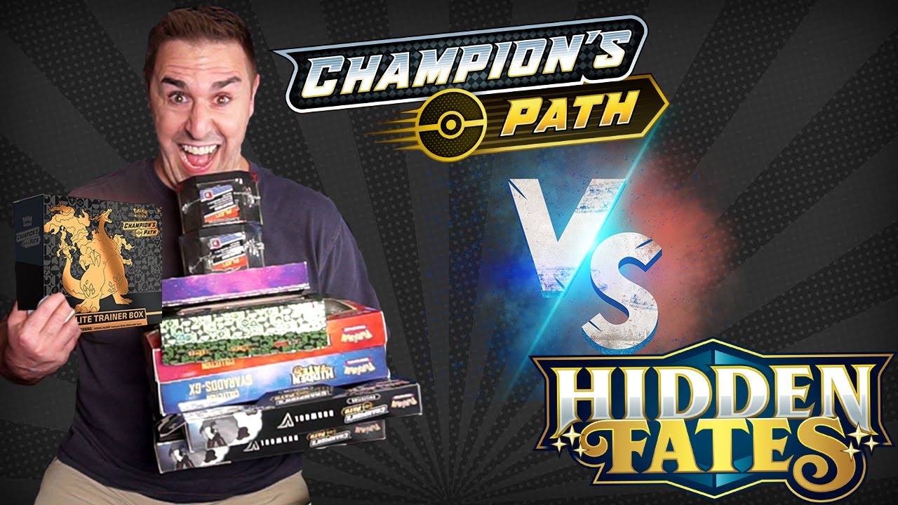 THE CHAMPIONS PATH VS HIDDEN FATES MEGA SHOWDOWN!
