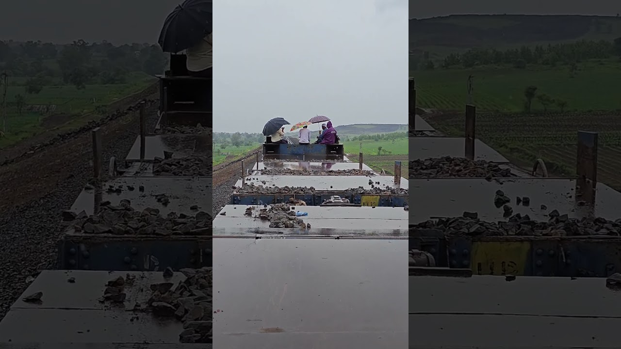 🚂 RAIN + RAILWAY + FIELD WORK = An Unforgettable Day! 🌧️