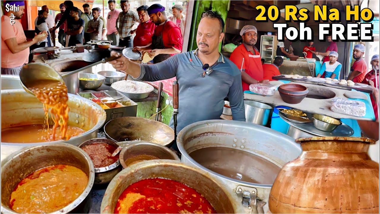 Only Rs 20/- | Nekdil Uncle ka Desi Punjabi Dhaba | Street Food India