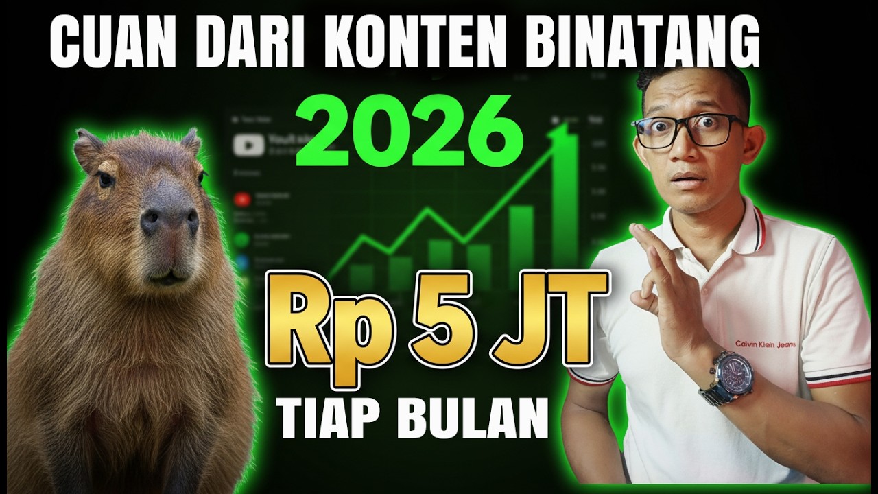 Gampang Banget Buatnya! Raup Cuan dari Video Konten Binatang di | YouTube Terbaru 2026