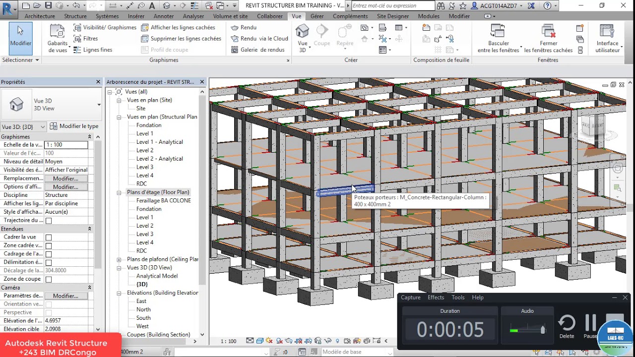 Revit Structures Béton armé partie 4