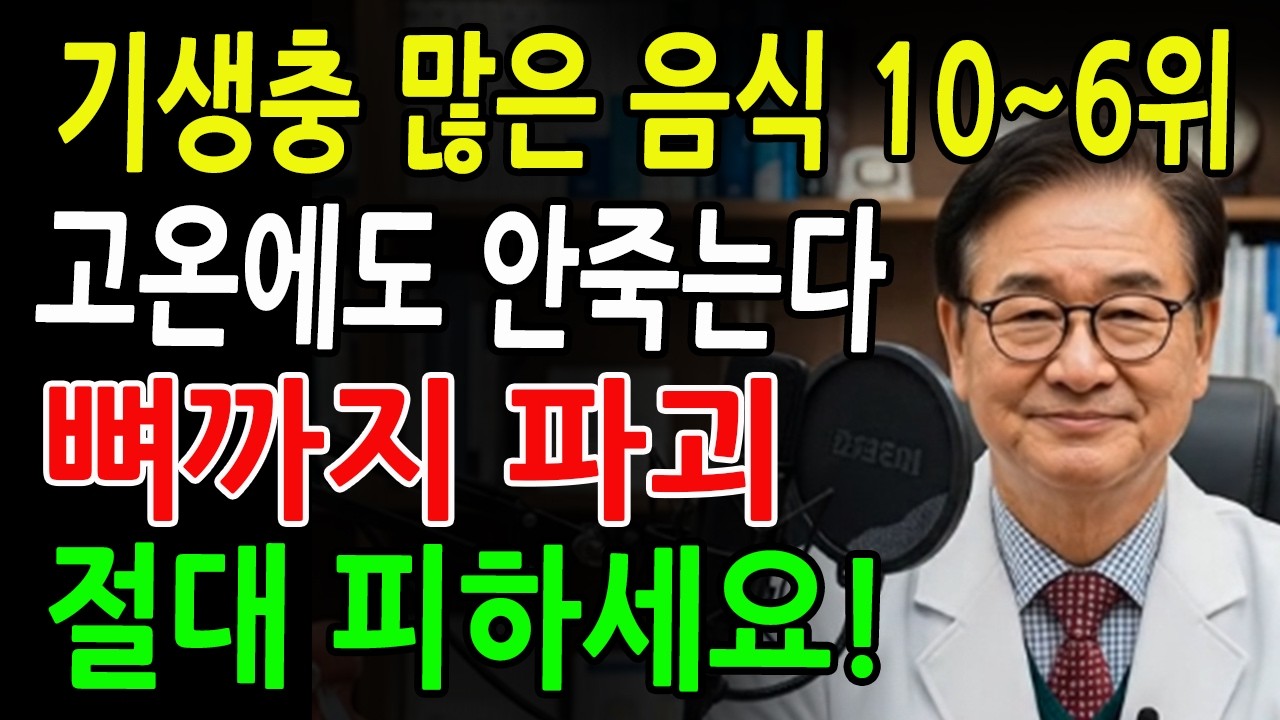 [1편] 당신의 뼈를 약하게 만드는 기생충이 많은 음식 10가지! 의사는 피하지만 대부분은 매일 먹습니다 - 건강의 비밀 - 시니어 필수 정보 - 노후건강
