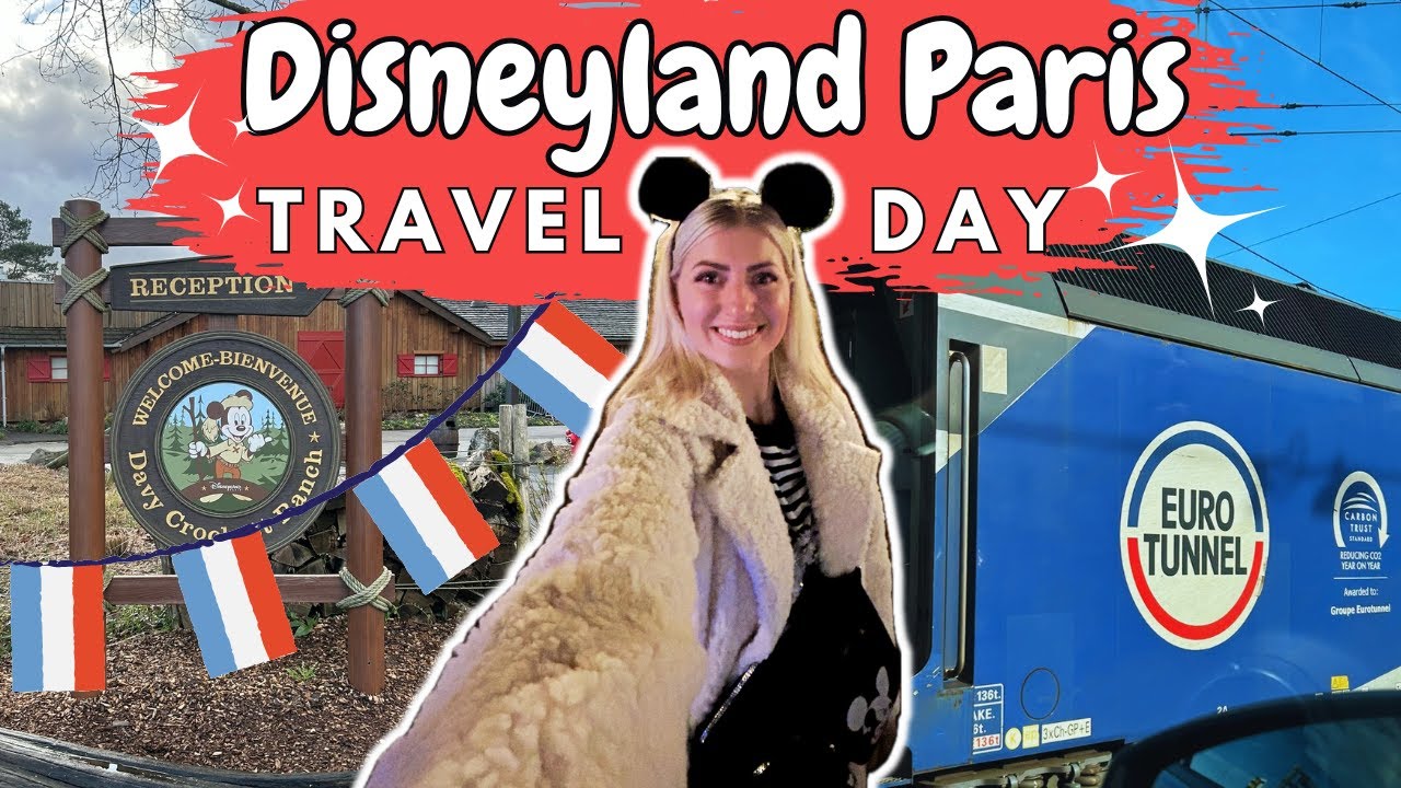 DISNEYLAND PARIS TRAVEL DAY🧳  | Driving to France 🚘 | Davy Crockett Ranch 🤠