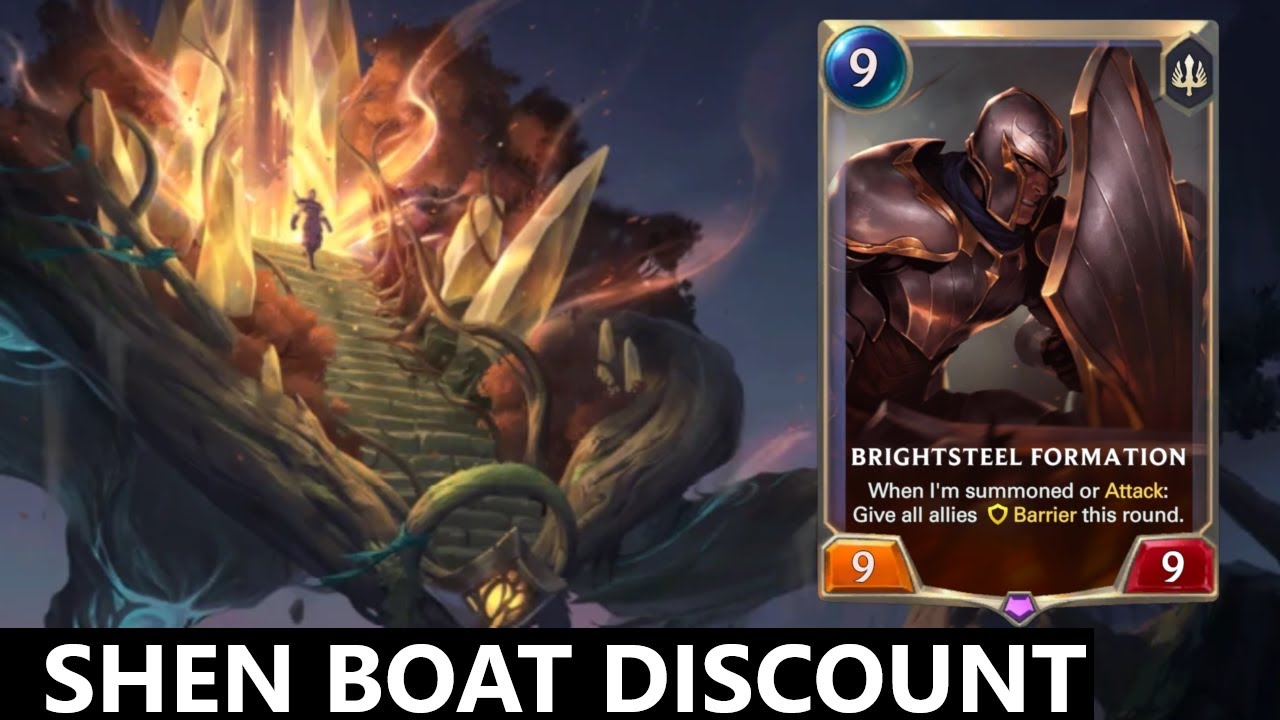 DISCOUNTINT SACRED PROTECTOR AND BRIGHTSTEEL FORMATION | Shen Jarvan Deck | Ledgends of Runeterra
